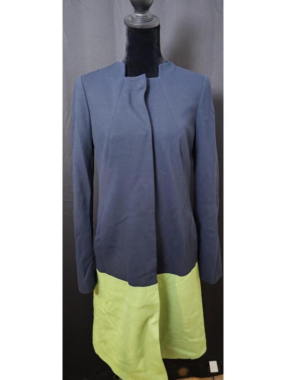 W by Worth Dress Jacket Blue & Green Womens Size 4 Two-Tone